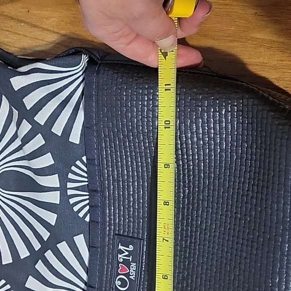 OlovesM geometric black and white Bernie adjustable strap recycled crossbody - Picture 8 of 12